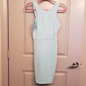 Baby Blue Bodycon mini club dress